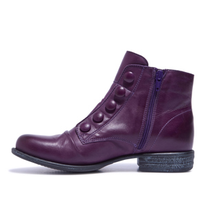 Carl Scarpa Ester Purple Leather Ankle Boots